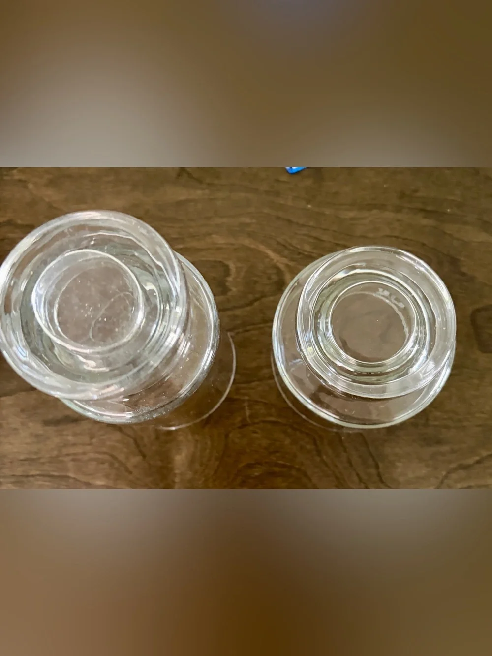 Vintage MCM Monogram R Footed Cocktail Glasses Set of 2 Highball Rocks Glass
